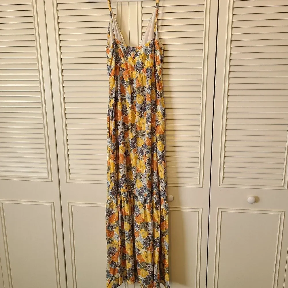 NWT Abercrombie cutout maxi dress floral